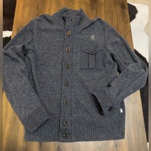 Cerruti 1881 vintage wool blend full zip sweater size L